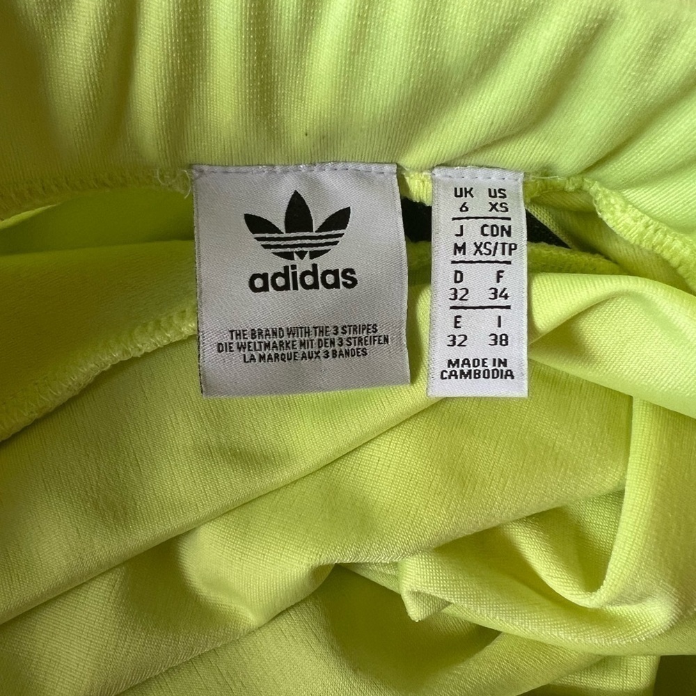 ADIDAS Originals 3-Stripes Logo Trefoil Skirt Yellow - Picture 5 of 5